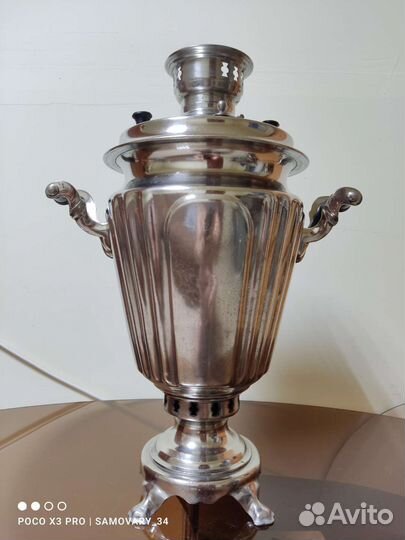 Самовар рюмкой на дровах