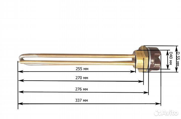 Тэн для водонагревателей Ariston 15 А, 1.5 кВт