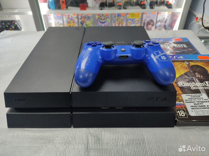 PlayStation 4 FAT 500GB чёрная матовая