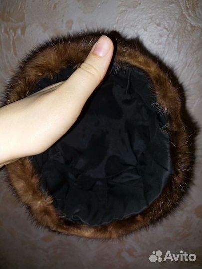 Норковая шапка мужская