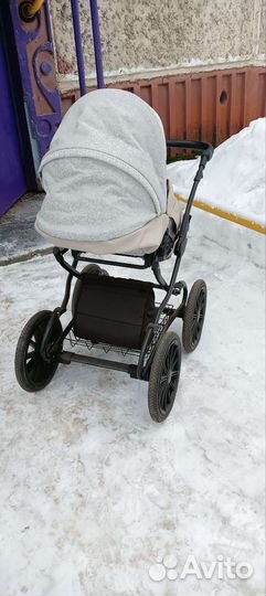 Коляска 2 в 1 indigo эко кожа