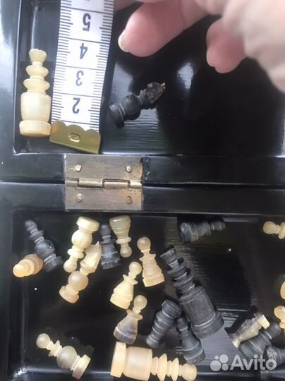 Шахматы сувенир.(перл ) 1975, винтаж, Вьетнам