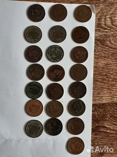 1 цент США монеты