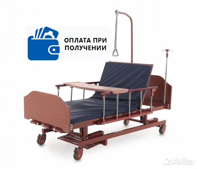 Кровать медицинская механическая с ростоматом