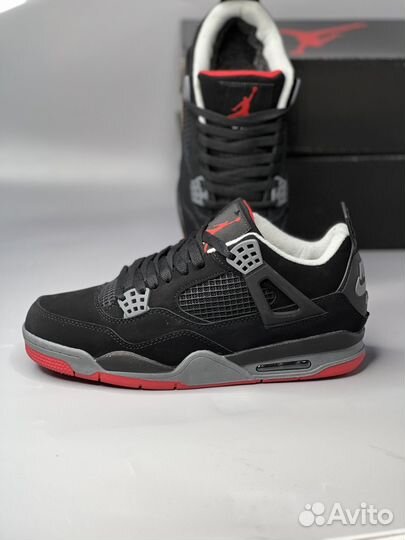 Кроссовки Nike Air Jordan 4 зимние, с мехом