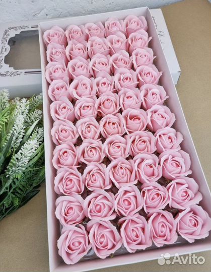 Розы из мыла/Мыльные розы 50 шт