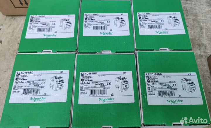 Schneider Electric Контактор LC1D186BD 6шт
