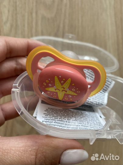 Пустышка avent 6-18 мес