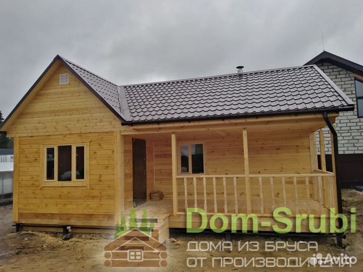 Гороховец. Хорошая надёжная Баня из бруса Б-17 9х6