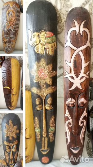 Маски Индонезия, дерево