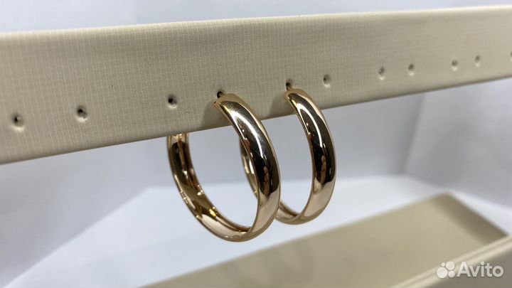 Золотые серьги конго