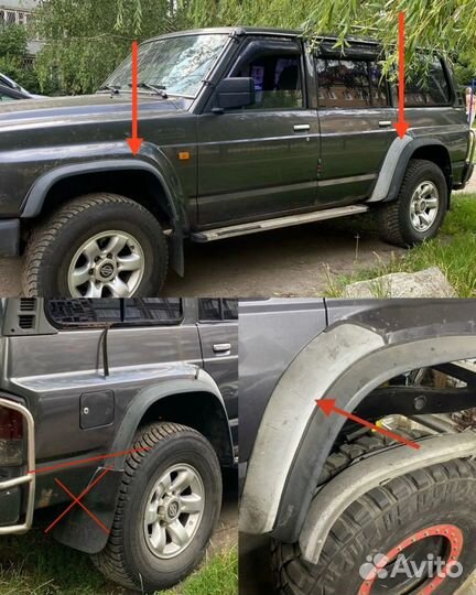 Накладки на арки Nissan Patrol Y60