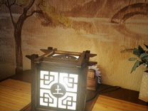 Светильник из дерева ручной работы японский стиль