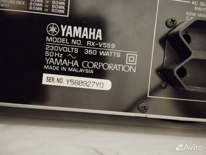 Av ресивер yamaha rx v559