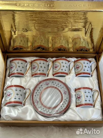 Кофейный сервиз yamasen, 25 кт позолота