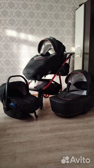 Коляска adamex 3 в 1 бу