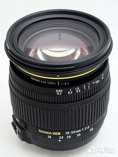 Профи Sigma DC 1:2.8 18-50mm EX macro HSM Nikon DX