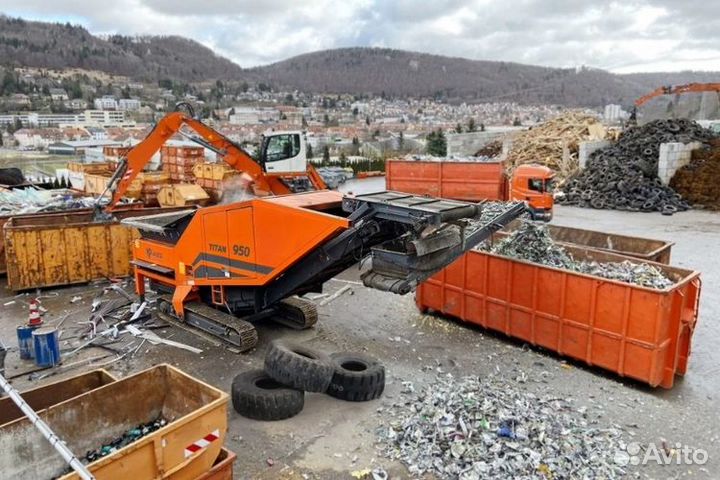 Двухвальный мобильный шредер arjes titan 950 (дизе