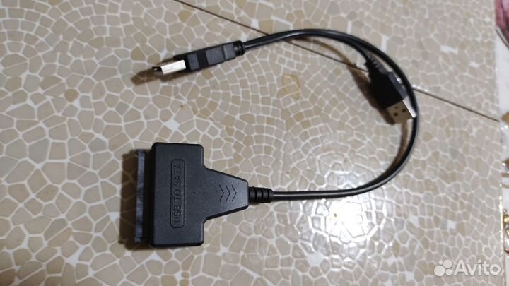 Адаптер USB - SATA С Доп Питанием Для HDD 2,5