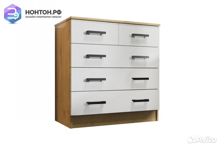 Комод К800-3/2 дуб вотан / белый