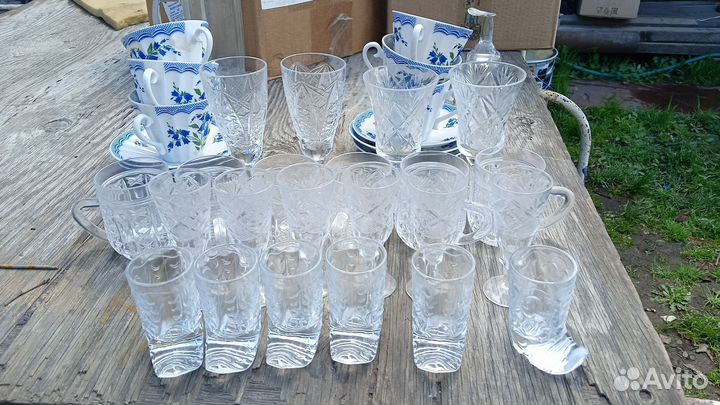 Фужеры хрустальные СССР