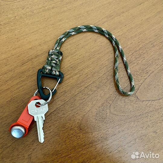 Темляк для ножа, брелок для ключей, с карабином