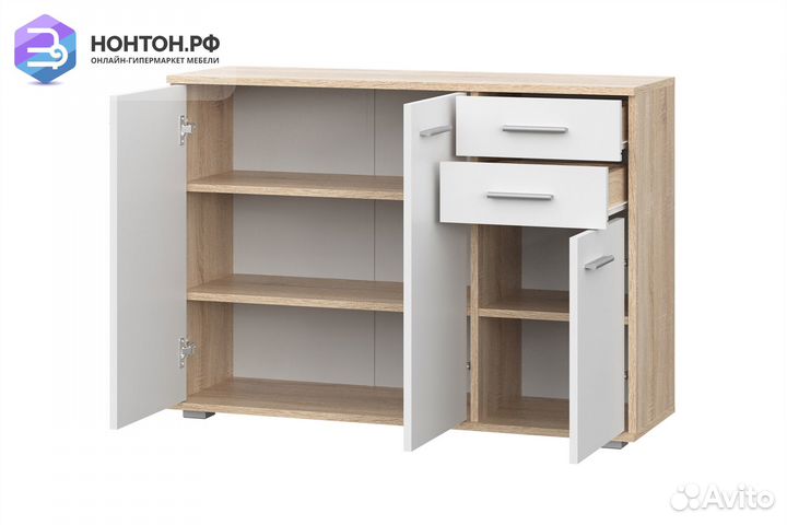 Комод Fun кд-3 дуб сонома / белый