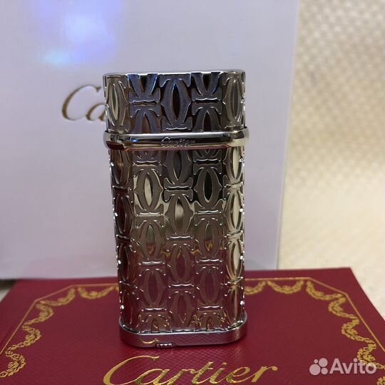 Зажигалка Cartier серебрянная