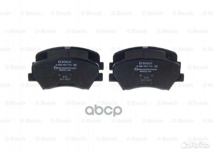 Колодки тормозные дисковые 0986494712 Bosch