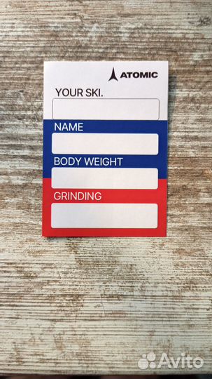 Наклейки сервисные на лыжи