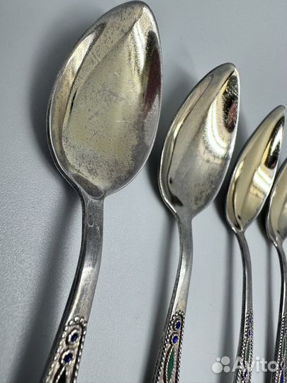 Кофейные серебряные ложки. СССР