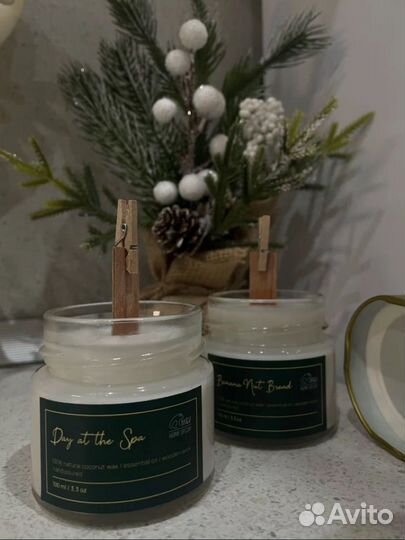 Ароматическая свеча ручной работы