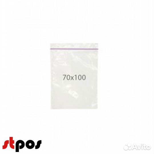 Пакеты zip lock 70х100 мм, 35 мкм, 500 шт./упак