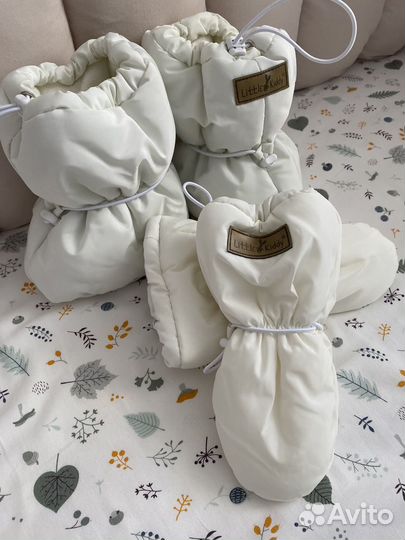 Варежки и пинетки зимние