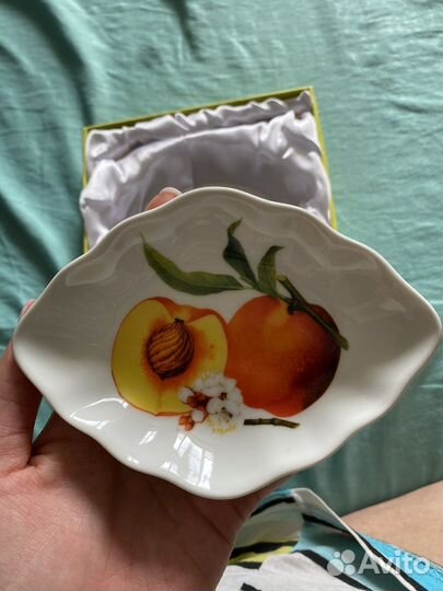 Тарелочка под лимон с вилкой