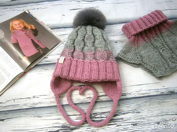 Комплект детский шапка, шарф 54