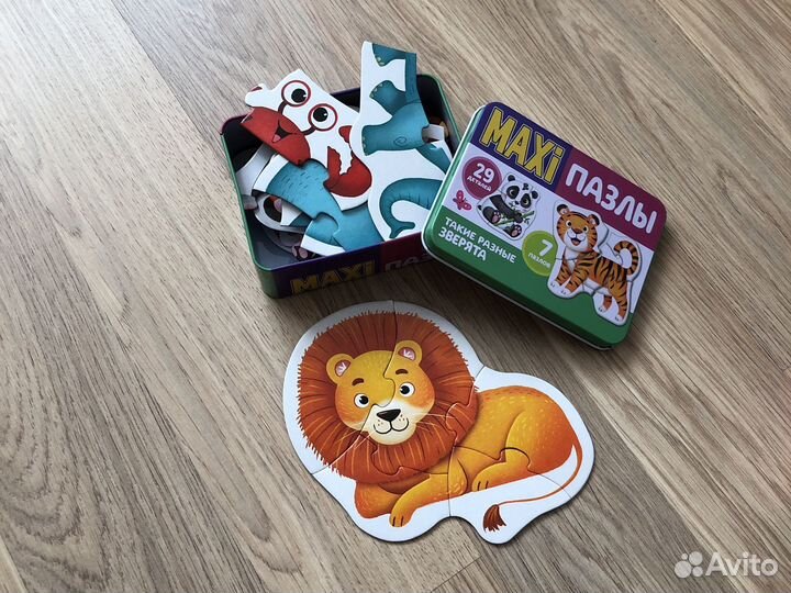 Макси пазлы для малышей от 2-х до 5 деталей