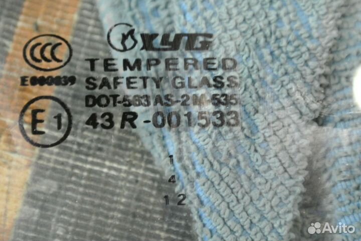 Стекло двери задней правой XYG - Kia Picanto