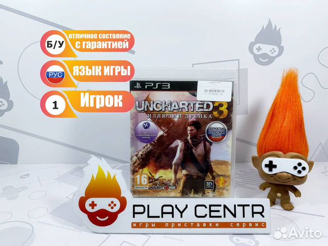 Диск для PS3 Uncharted 3: Иллюзии Дрейка б/у