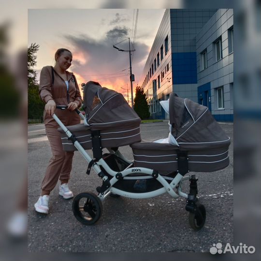 Коляска для двойни 2 в 1