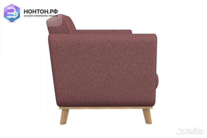 Диван книжка 3-х местный Лайм светло-бордовый