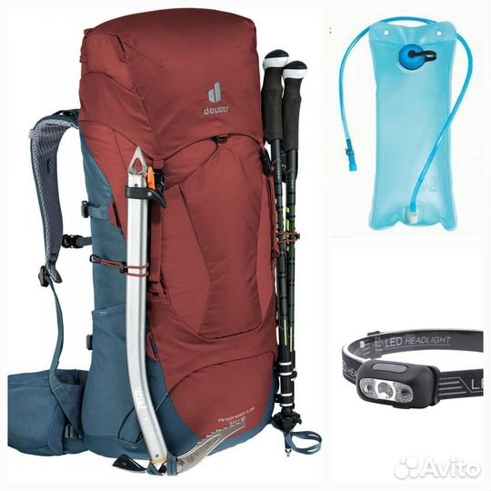 Рюкзак Deuter Aircontact Lite 50+10 bordo