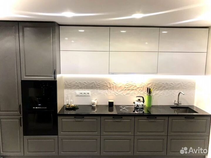 Прямой кухонный гарнитур AGT фасады