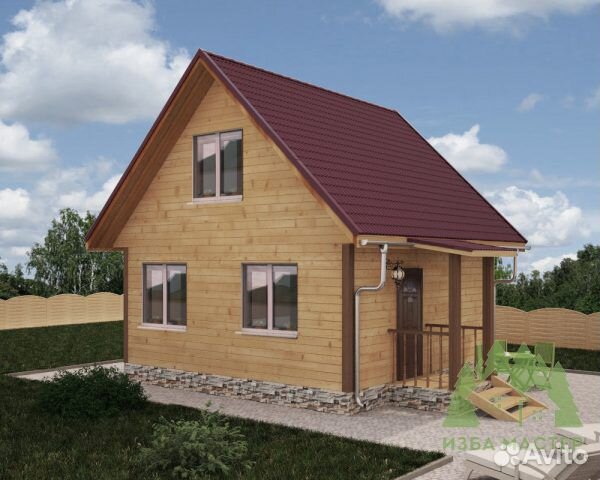 Домокомплект дома 6х6 м 2 этажа(мансарда)