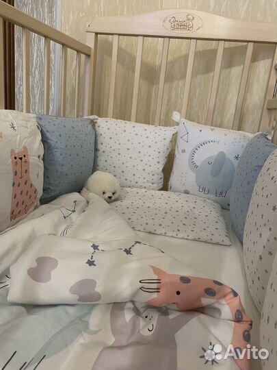 Комплект в детскую кроватку бортики 120х60