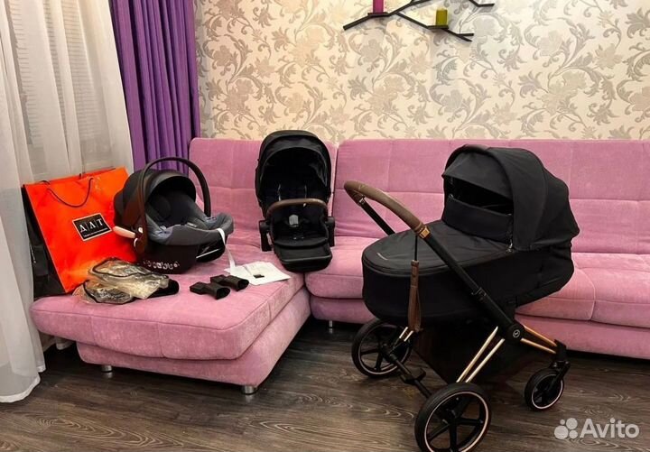 Cybex Priam 3 3 в 1 шасси Rose gold