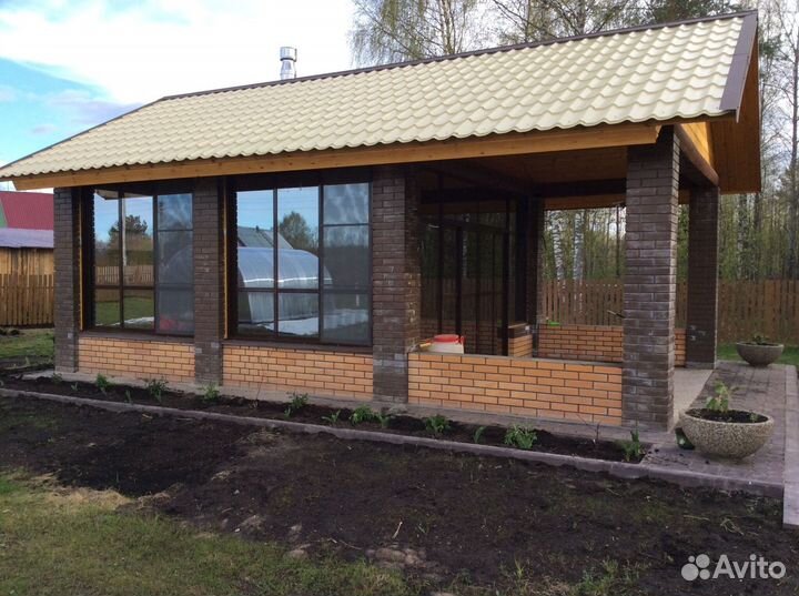 Остекление дома, пристройки, беседки