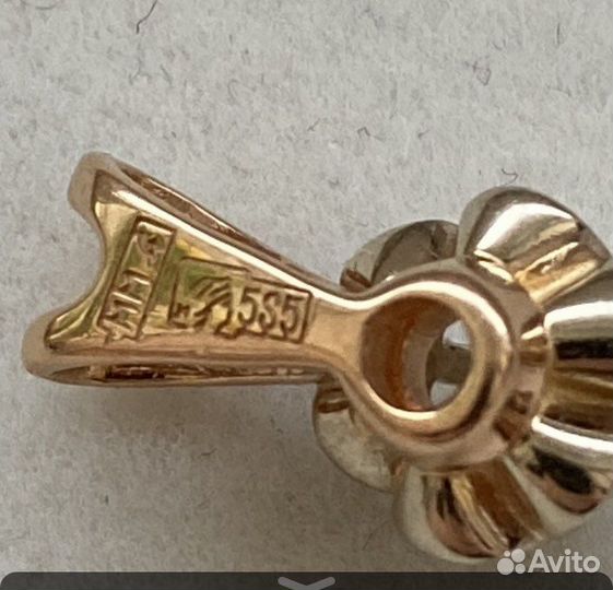 Золотая подвеска 585 проба