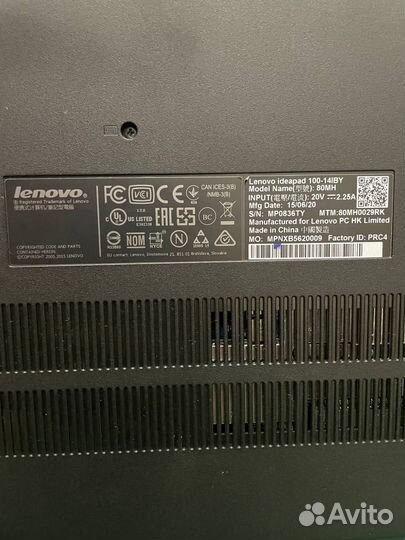Lenovo ideapad 100 14iby