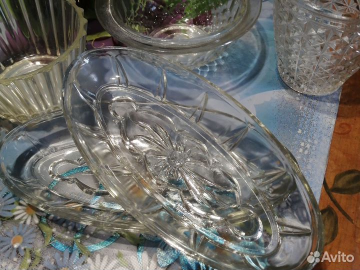 Конфетница СССР, ваза, селедочницы